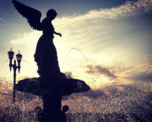 Lake Geneva fountain